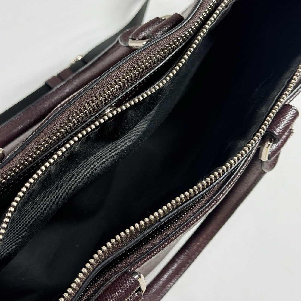 Coach F59141 Perry Metropolitan Oxblood Leather Business Tote Briefcase Unisex - Picture 14 of 16
